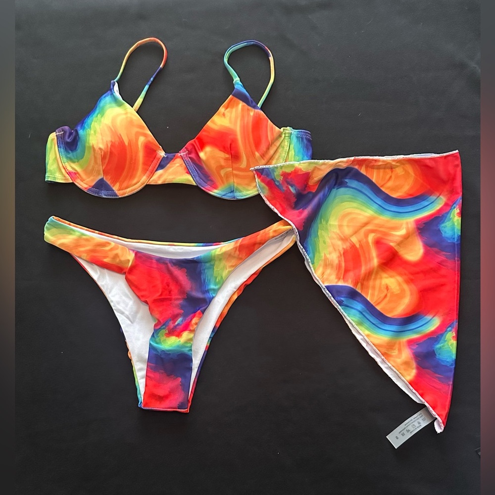 Vibrant Multicolor Bikini Set